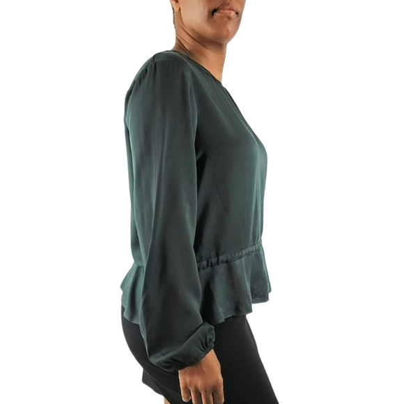 Cloth & Stone Green Evereve One Shoulder Blouse - Picture 4 of 10